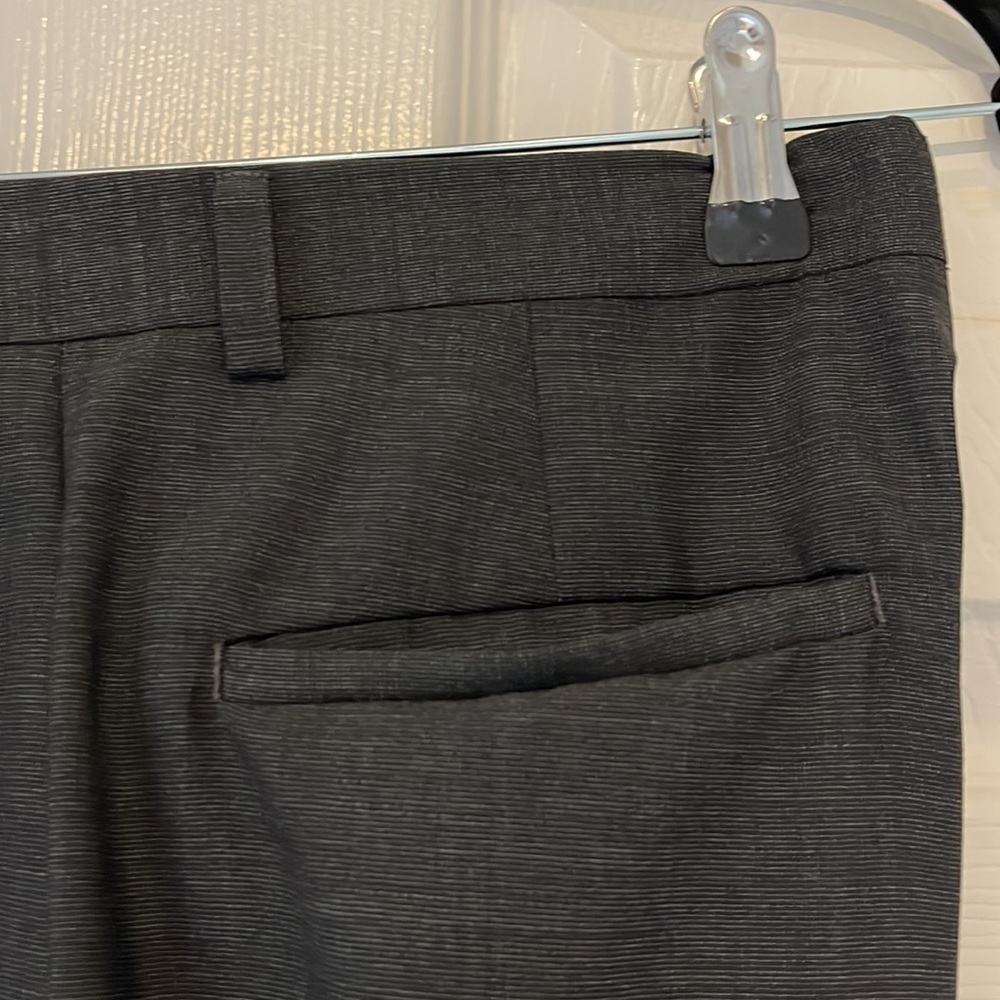 DKNY mens dark grey dress pants - Picture 6 of 11